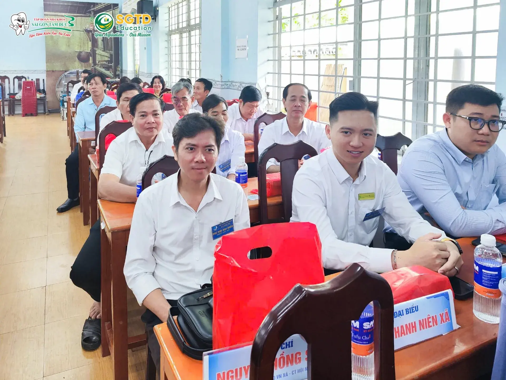 Lãnh đạo địa phương và đại biểu tại Đại hội Hội Liên hiệp Thanh niên xã Lương Phú lần thứ I