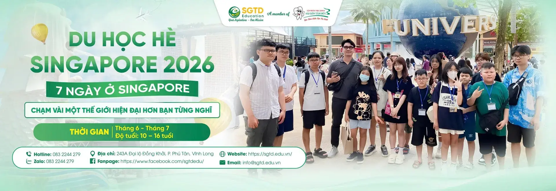 Du Học Tết Singapore 2026: 7 Ngày Để Con Trưởng Thành & Khám Phá Thế Giới