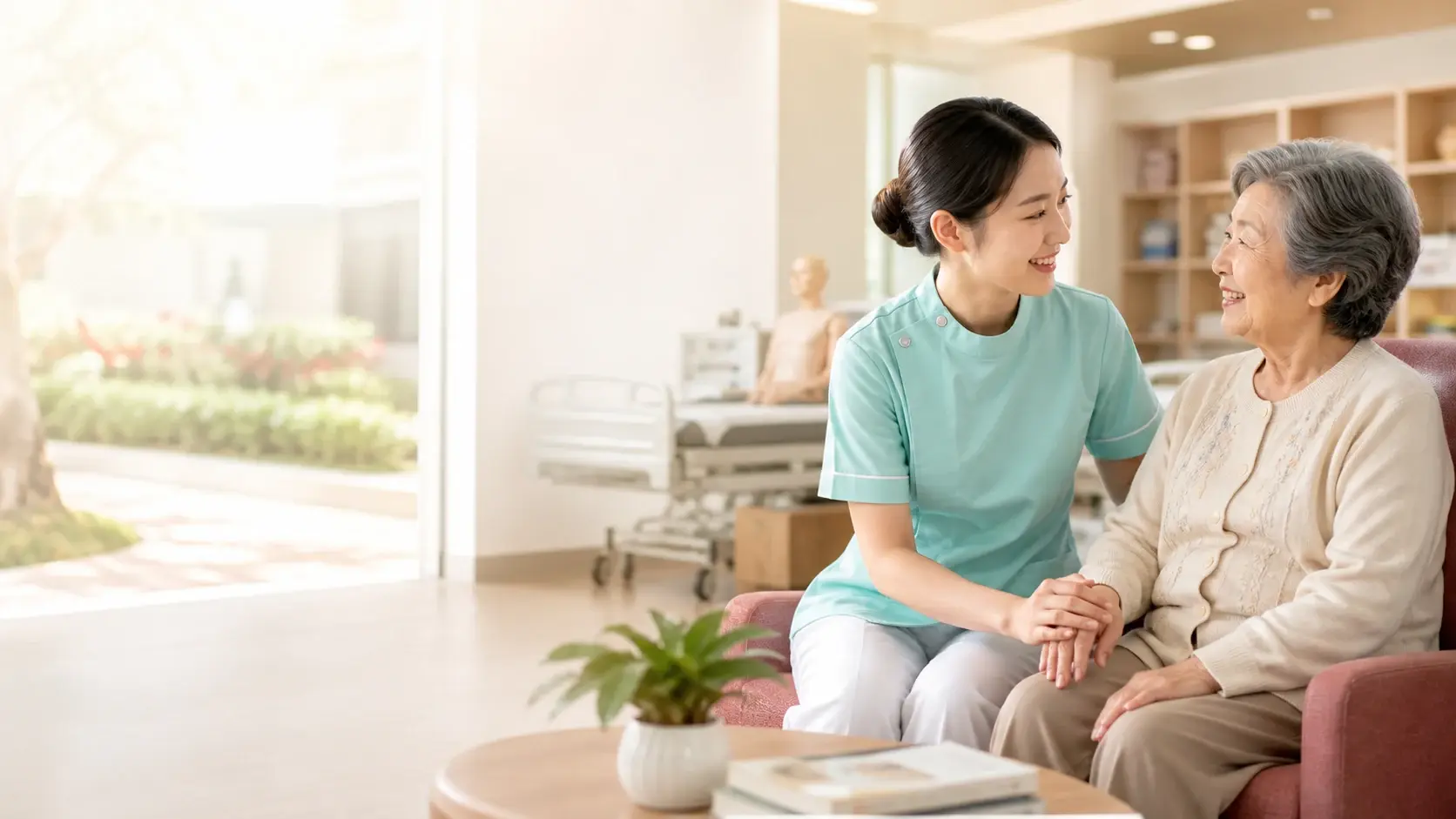 Sinh viên Điều dưỡng thực hành chăm sóc sức khỏe người cao tuổi tại Đài Loan