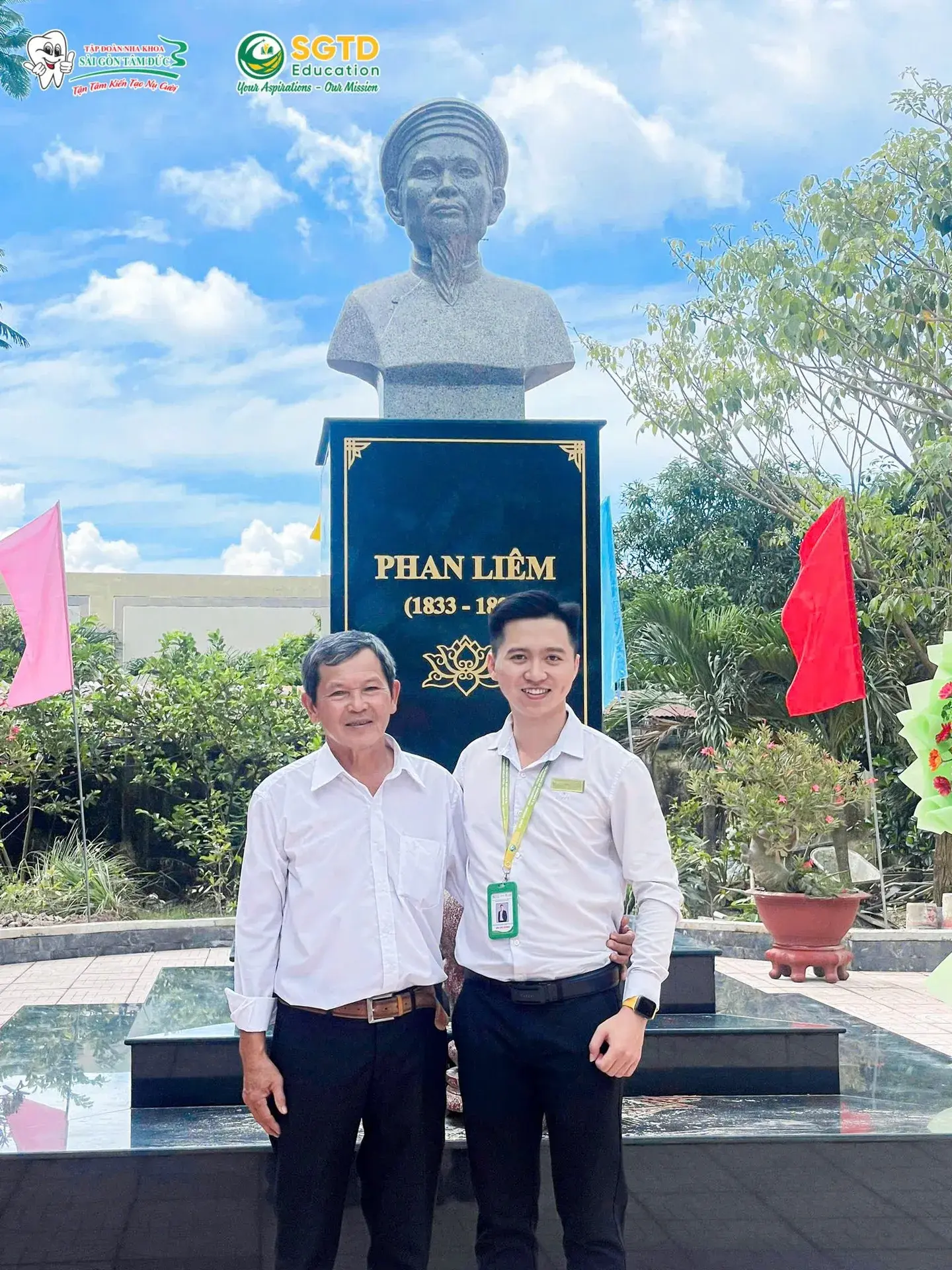 Đội ngũ SGTD Education vinh dự có mặt tại Lễ khánh thành tượng Cụ Phan Liêm tại Trường THPT Phan Liêm