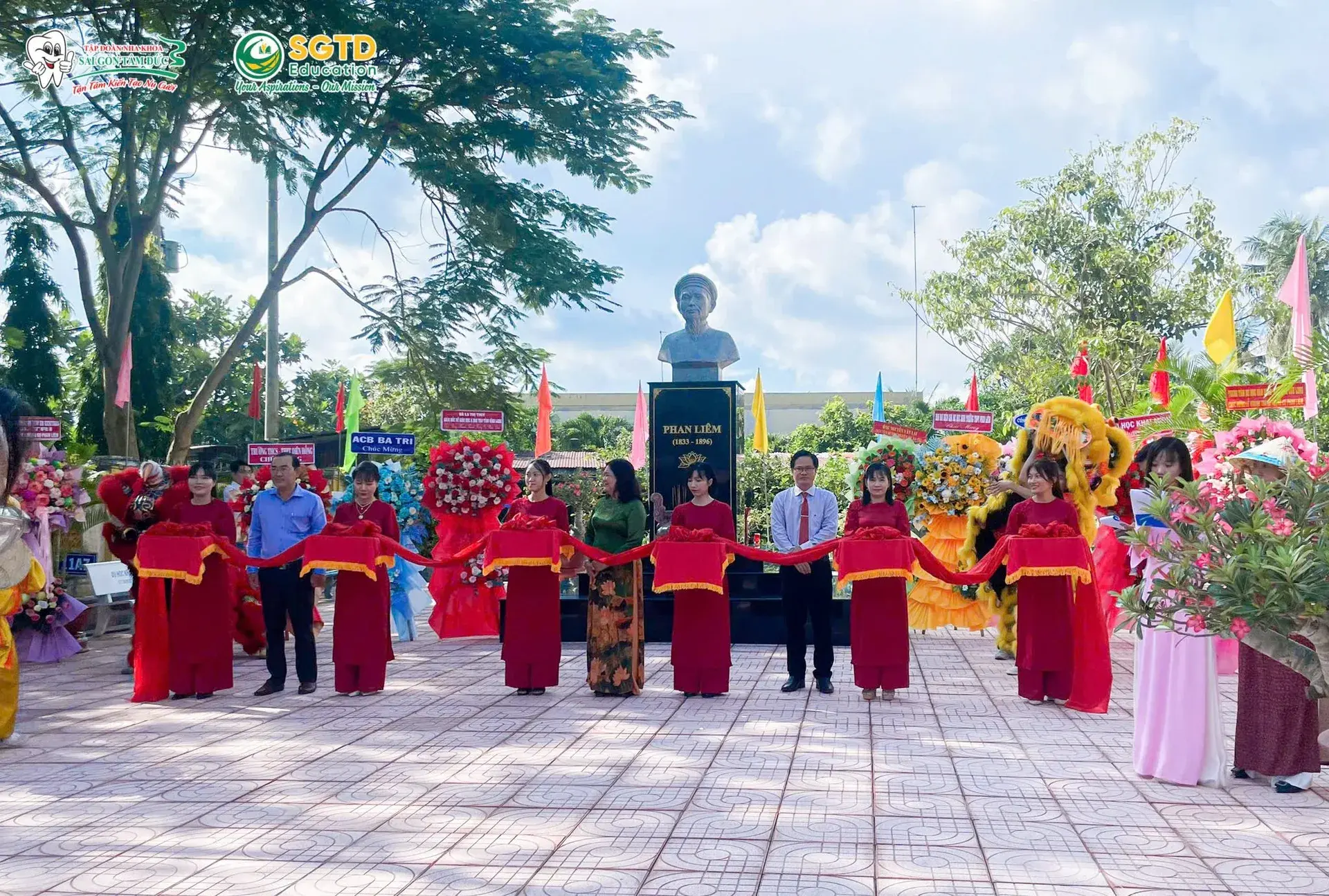 Đội ngũ SGTD Education vinh dự có mặt tại Lễ khánh thành tượng Cụ Phan Liêm