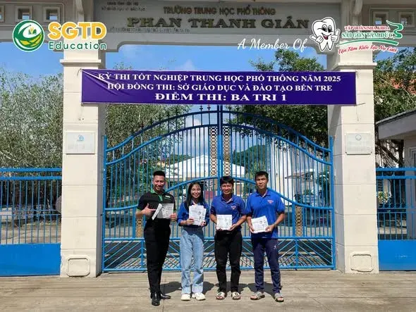 Ngày 26/6/2025 & 27/7/2025 - SGTD Education Đã Có Mặt tại Các Điểm Trường THPT Tỉnh Bến Tre Để Đồng Hành cùng Các Thí Sinh trong Kỳ Thi Tốt Nghiệp… (ảnh 5/11)