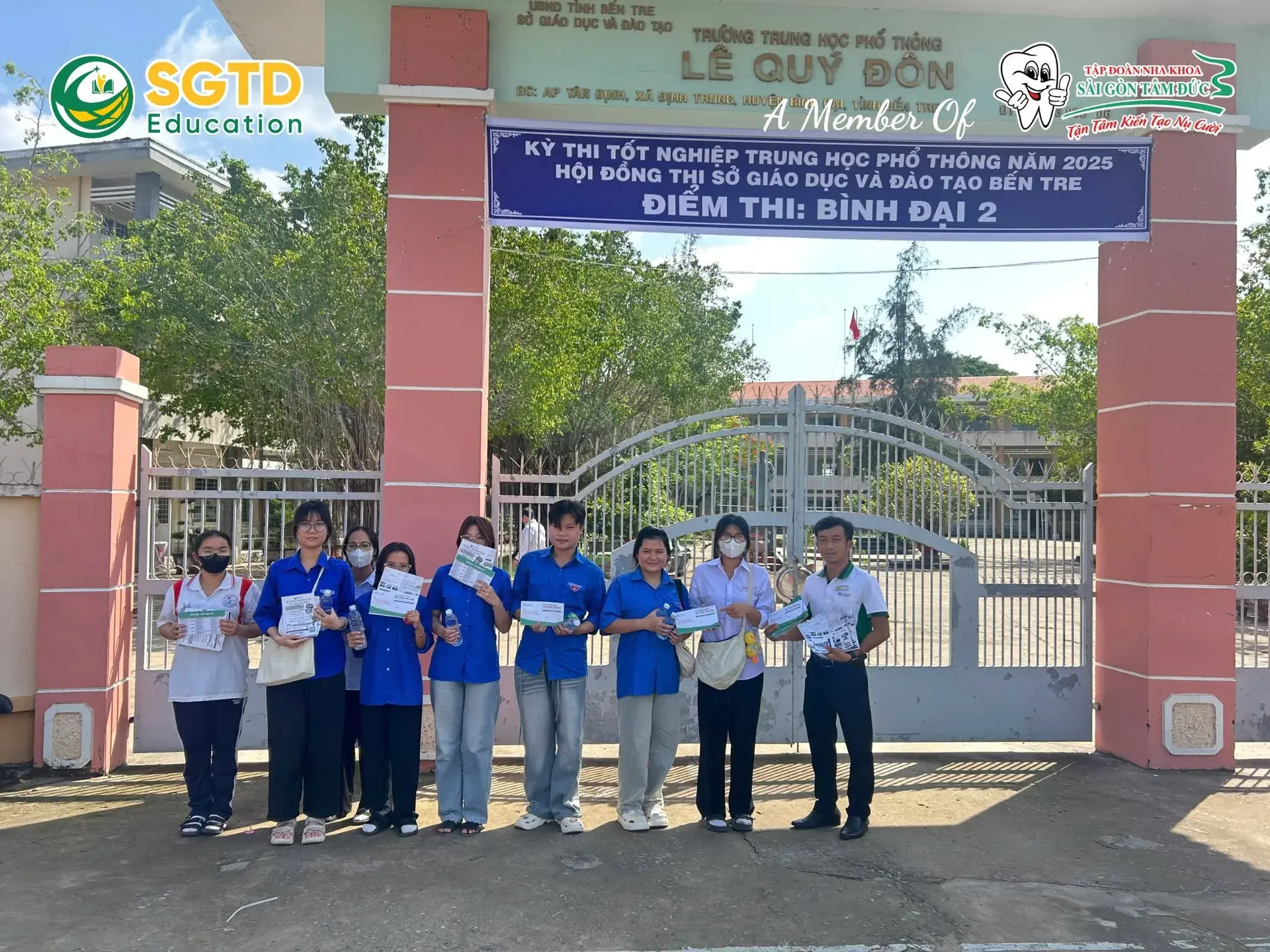 Ngày 26/6/2025 & 27/7/2025 - SGTD Education Đã Có Mặt tại Các Điểm Trường THPT Tỉnh Bến Tre Để Đồng Hành cùng Các Thí Sinh trong Kỳ Thi Tốt Nghiệp… (ảnh 11/11)