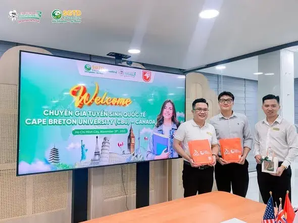 SGTD Education Chào Đón Đại Diện Trường Đại Học Cape Breton (Canada) – Cập Nhật Chính Sách Du Học & Định Cư Mới Nhất cho Học Sinh Vĩnh Long (ảnh 2/9)