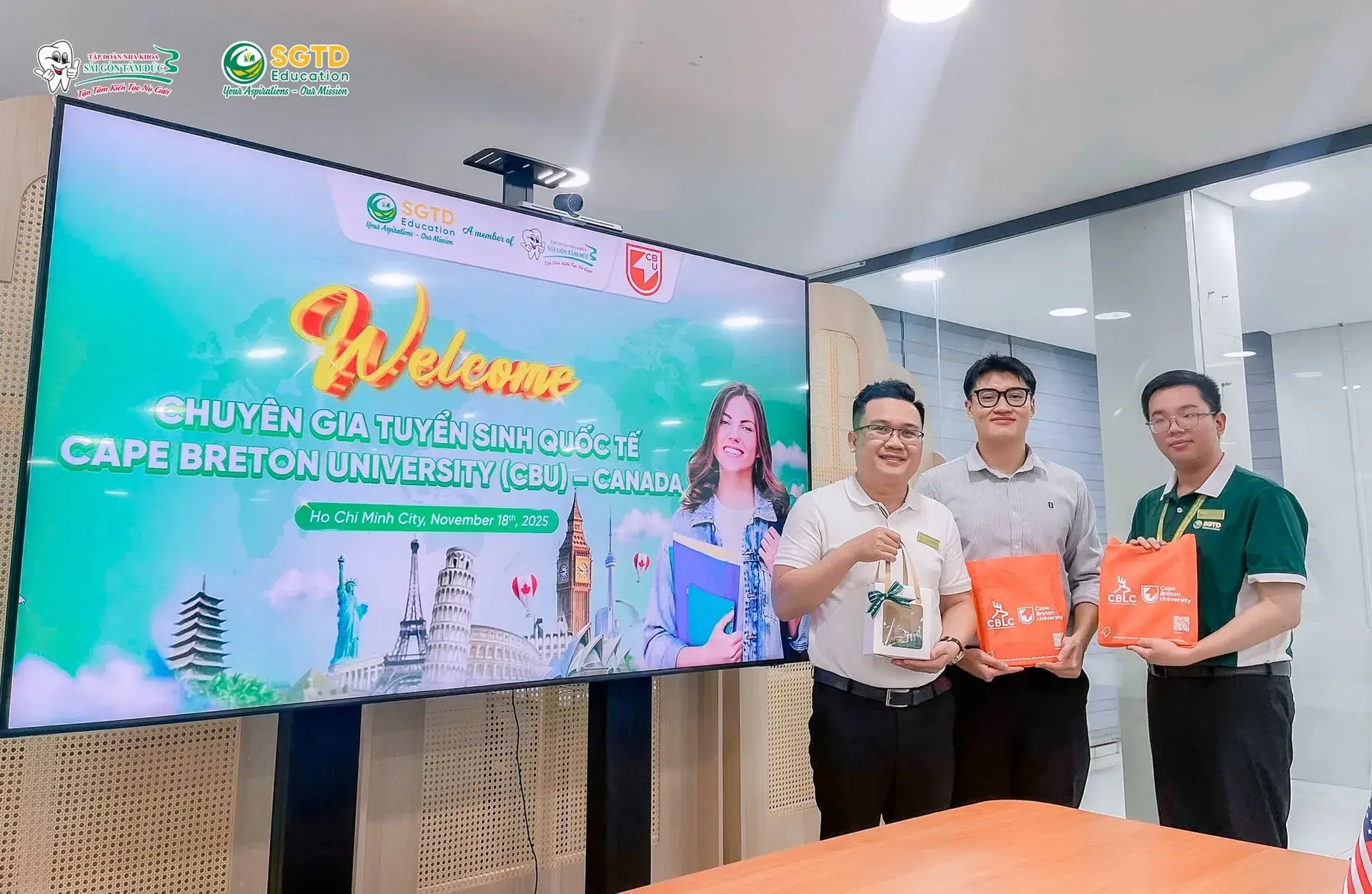 SGTD Education Chào Đón Đại Diện Trường Đại Học Cape Breton (Canada) – Cập Nhật Chính Sách Du Học & Định Cư Mới Nhất cho Học Sinh Vĩnh Long (ảnh 8/9)