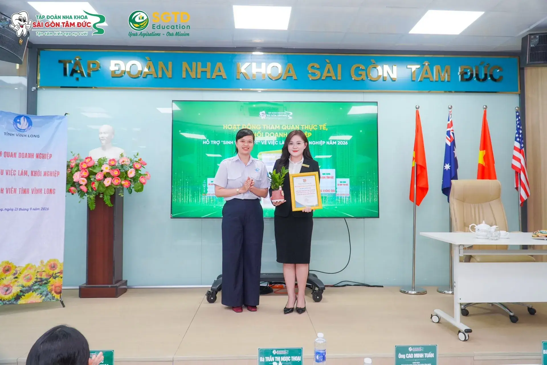 SGTD Education Định Hướng Nghề Nghiệp Quốc Tế & Khởi Nghiệp Toàn Cầu cùng "Sinh Viên 5 Tốt" Tỉnh Vĩnh Long (ảnh 7/12)