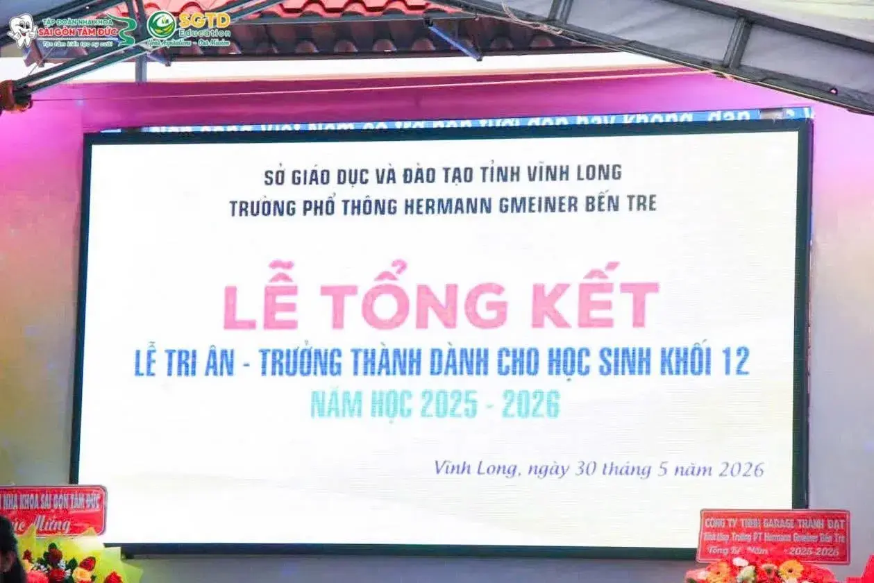 SGTD Education Trao Tặng Học Bổng trong Lễ Tổng Kết - Lễ Tri Ân & Trưởng Thành tại Trường Phổ Thông Hermann Gmeiner Bến Tre (ảnh 10/10)