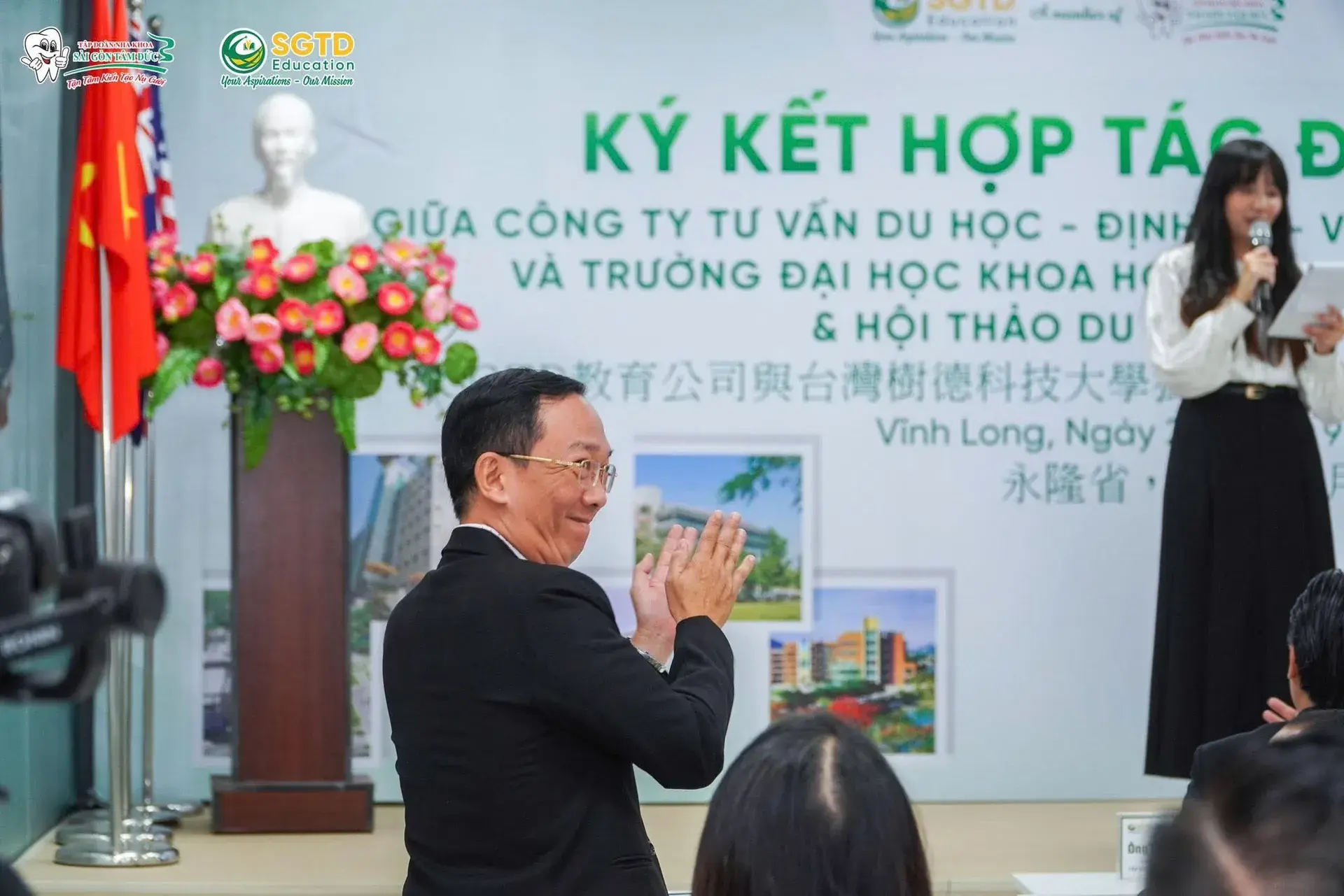 Thành Công Rực Rỡ: Ký Kết Hợp Tác Độc Quyền Giữa SGTD Education và Trường Đại Học Khoa Học Kỹ Thuật Thụ Đức – Đài Loan & Hội Thảo Du Học Đài Loan 2025 (ảnh 14/51)