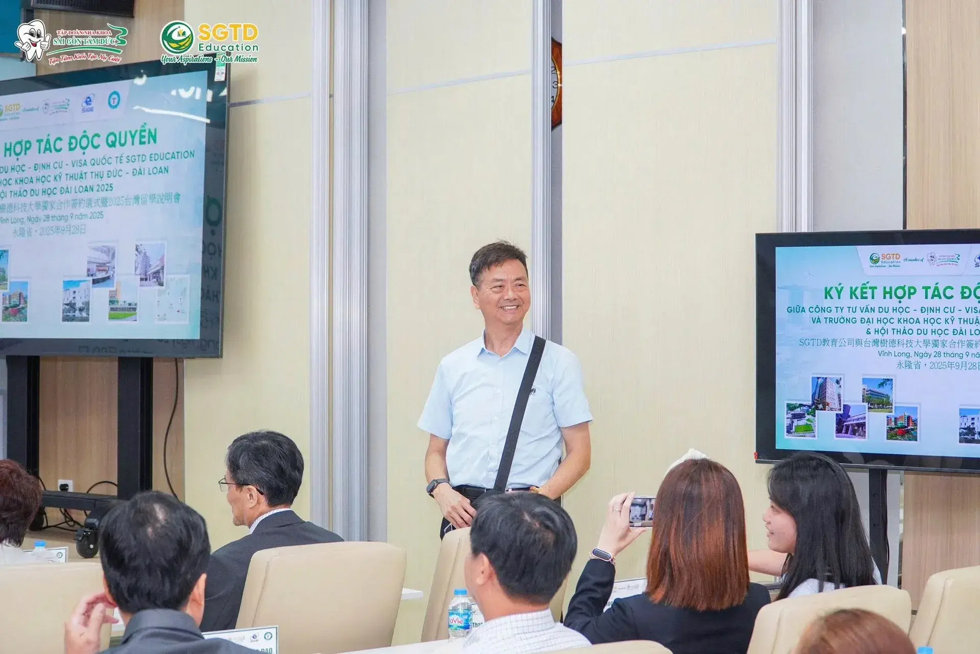 Thành Công Rực Rỡ: Ký Kết Hợp Tác Độc Quyền Giữa SGTD Education và Trường Đại Học Khoa Học Kỹ Thuật Thụ Đức – Đài Loan & Hội Thảo Du Học Đài Loan 2025 (ảnh 19/51)