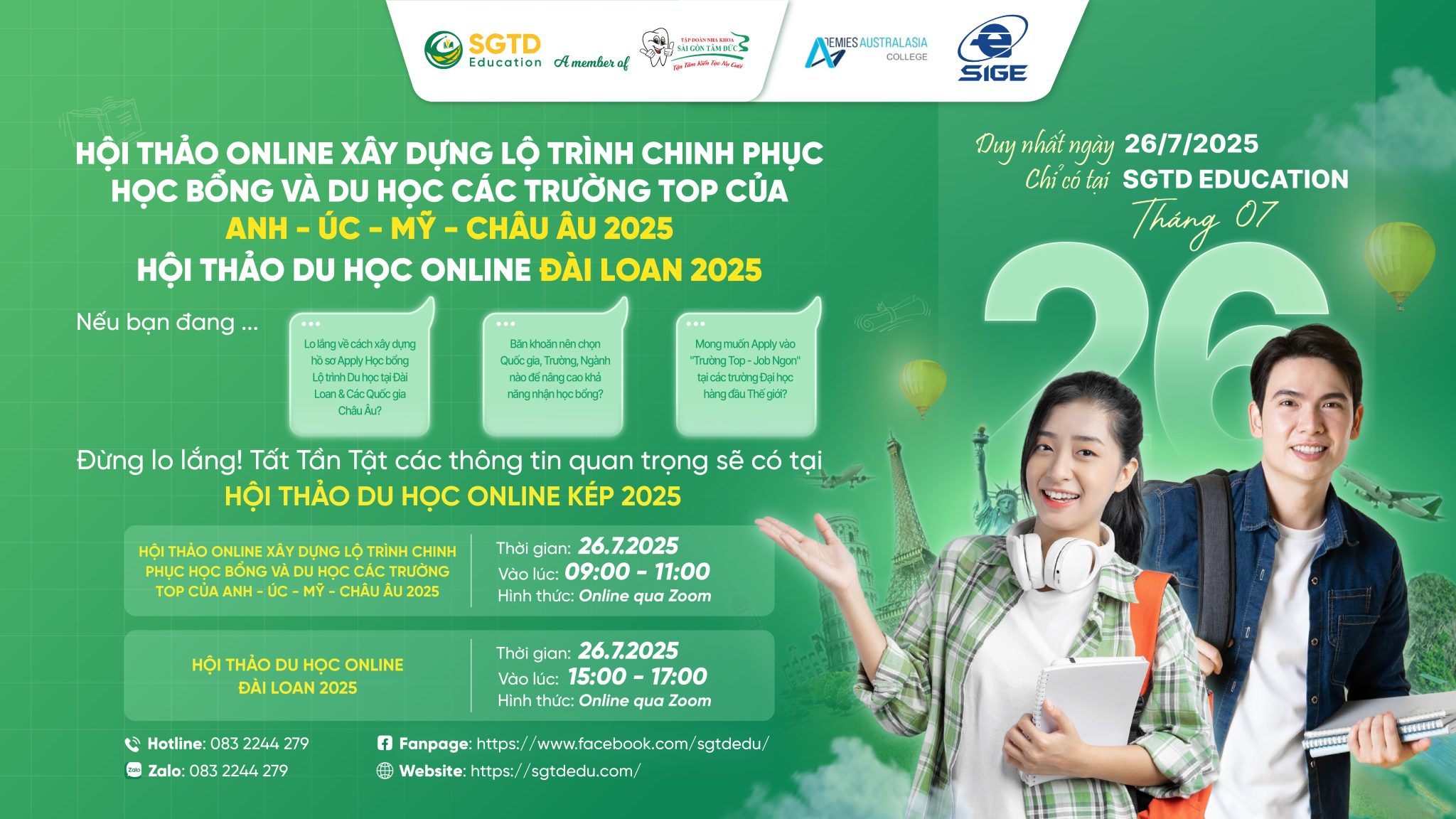 HỘI THẢO DU HỌC ONLINE ĐÀI LOAN 2025